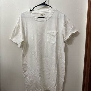 Madewell Whit T shirt dress
